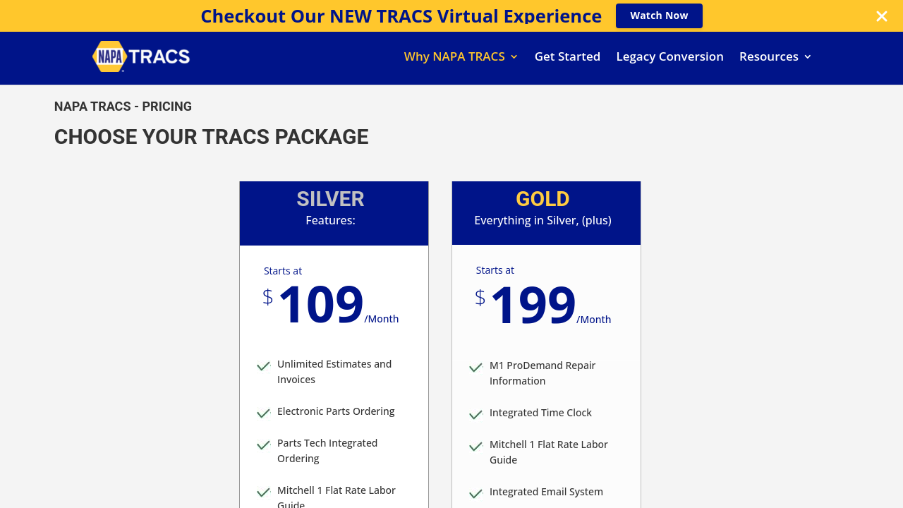NAPA TRACS